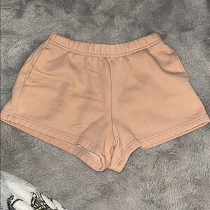 Fabletics Women's Athletic Shorts in Tan